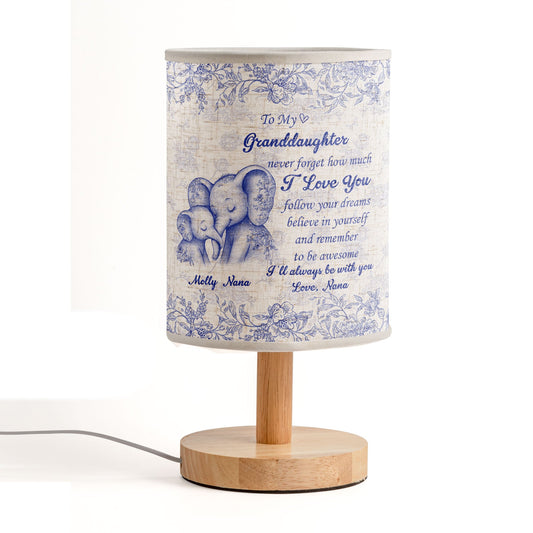 Never Forget How Much I Love You - Personalized Fabric Lamp