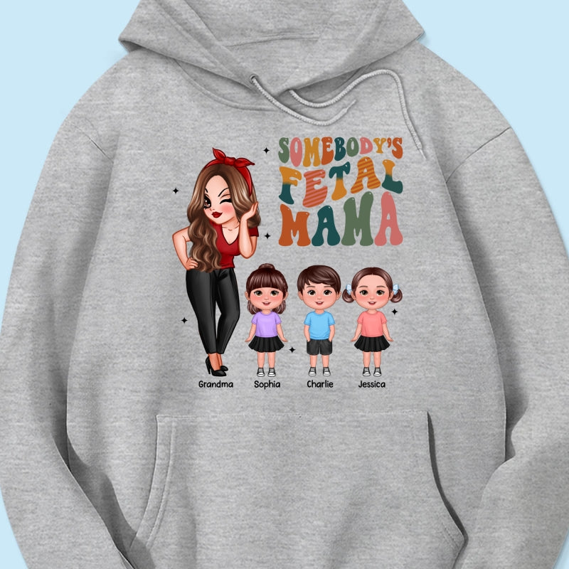 Somebody‘s Feral Aunt Mom Grandma Pretty Woman & Kids Personalized Shirt