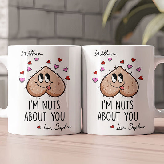 Nuts About You Gift For Couple Gift For Him - Personalized Mug
