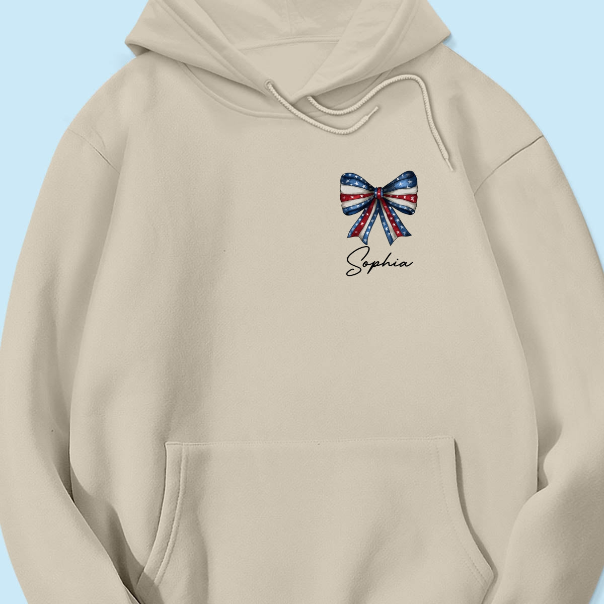 Coquette American Girl 4th Of July Independence Day Bow Personalized Shirt