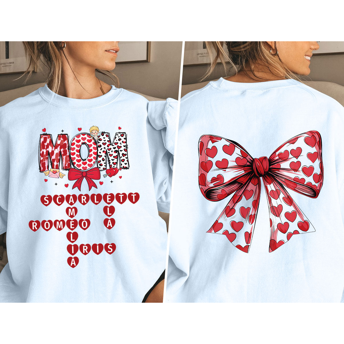 Grandma Nana Mimi Gift Personalized Double Sided Sweatshirt