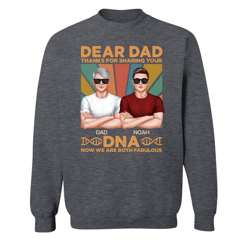 Dad Thanks For Sharing Your DNA Funny Father‘s Day Gift Personalized Shirt