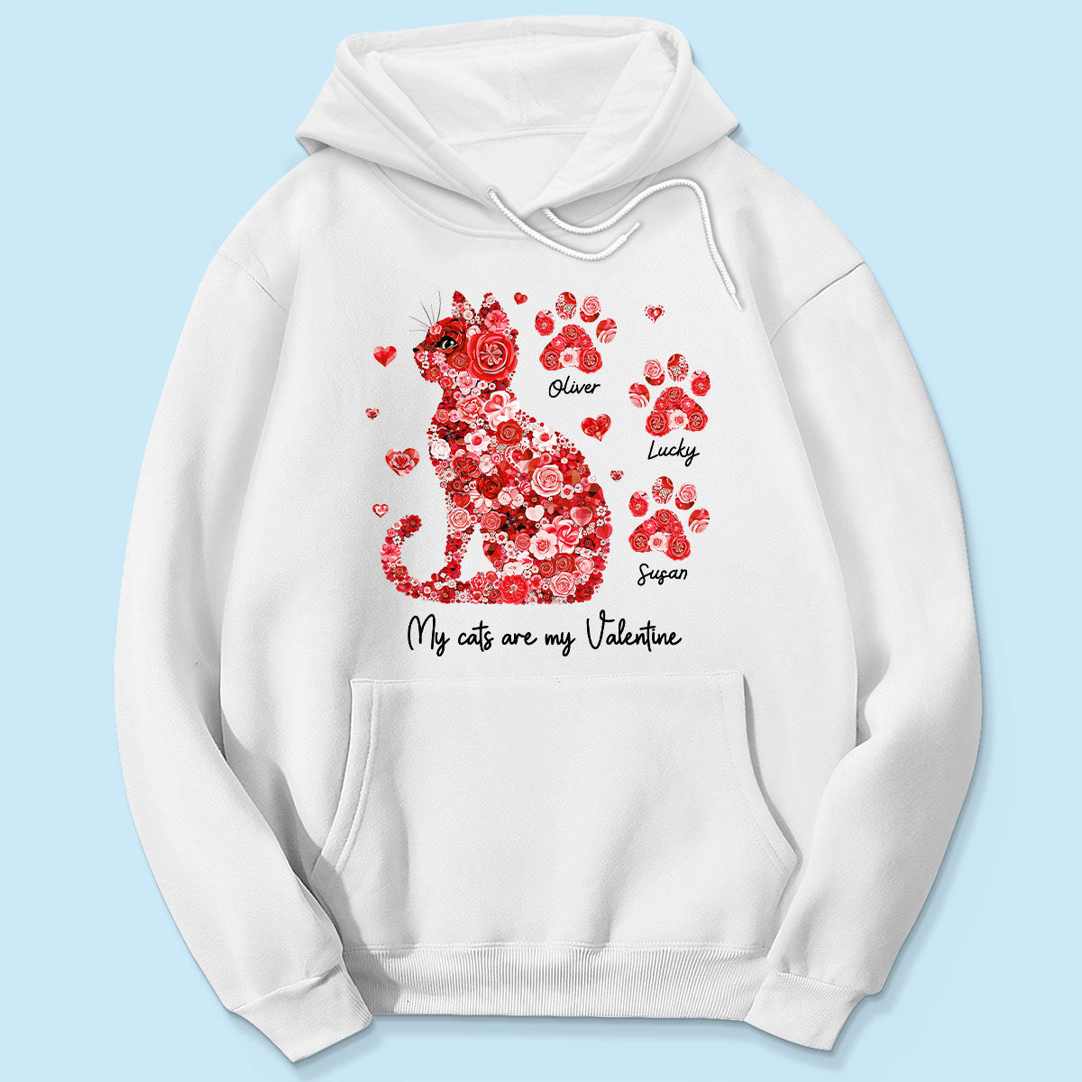 Cat Flower My Cat Is My Personalized Shirt, Gift for Cat Moms