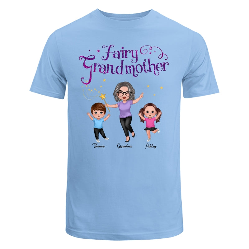 Fairy Grandmother Happy Doll Grandma And Grandkids Personalized Shirt