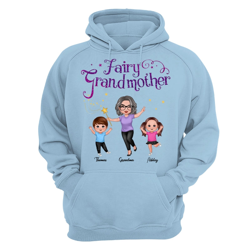 Fairy Grandmother Happy Doll Grandma And Grandkids Personalized Shirt