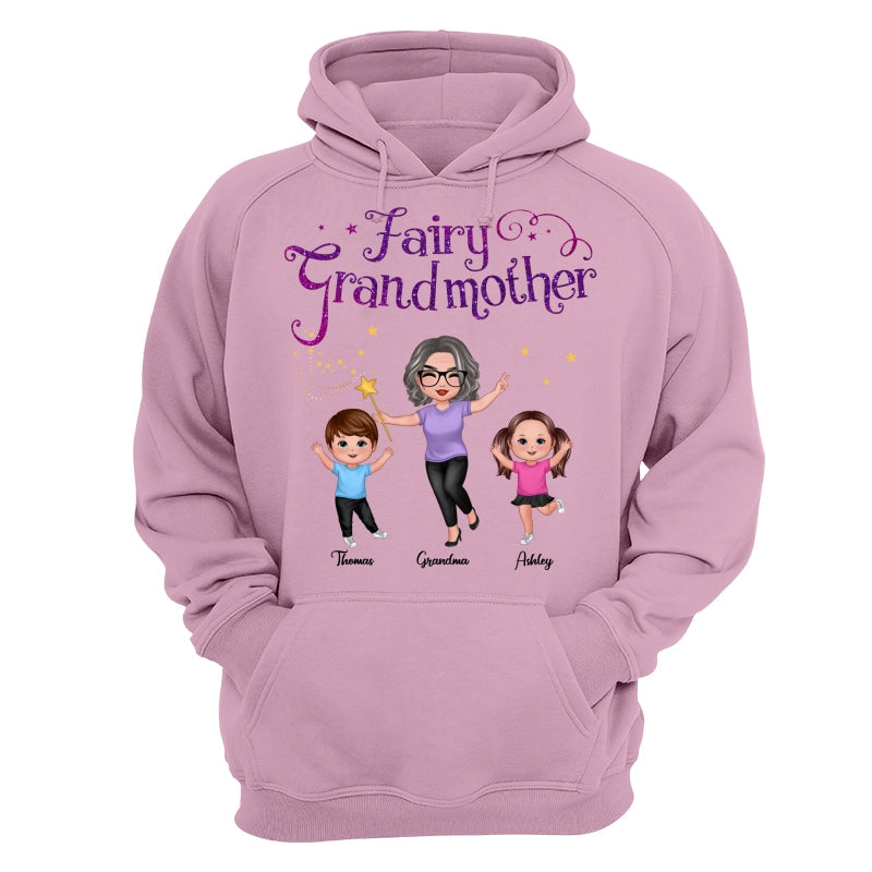Fairy Grandmother Happy Doll Grandma And Grandkids Personalized Shirt