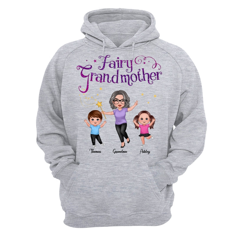 Fairy Grandmother Happy Doll Grandma And Grandkids Personalized Shirt