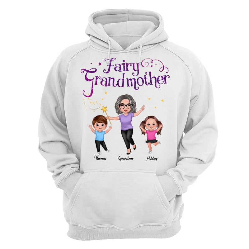 Fairy Grandmother Happy Doll Grandma And Grandkids Personalized Shirt