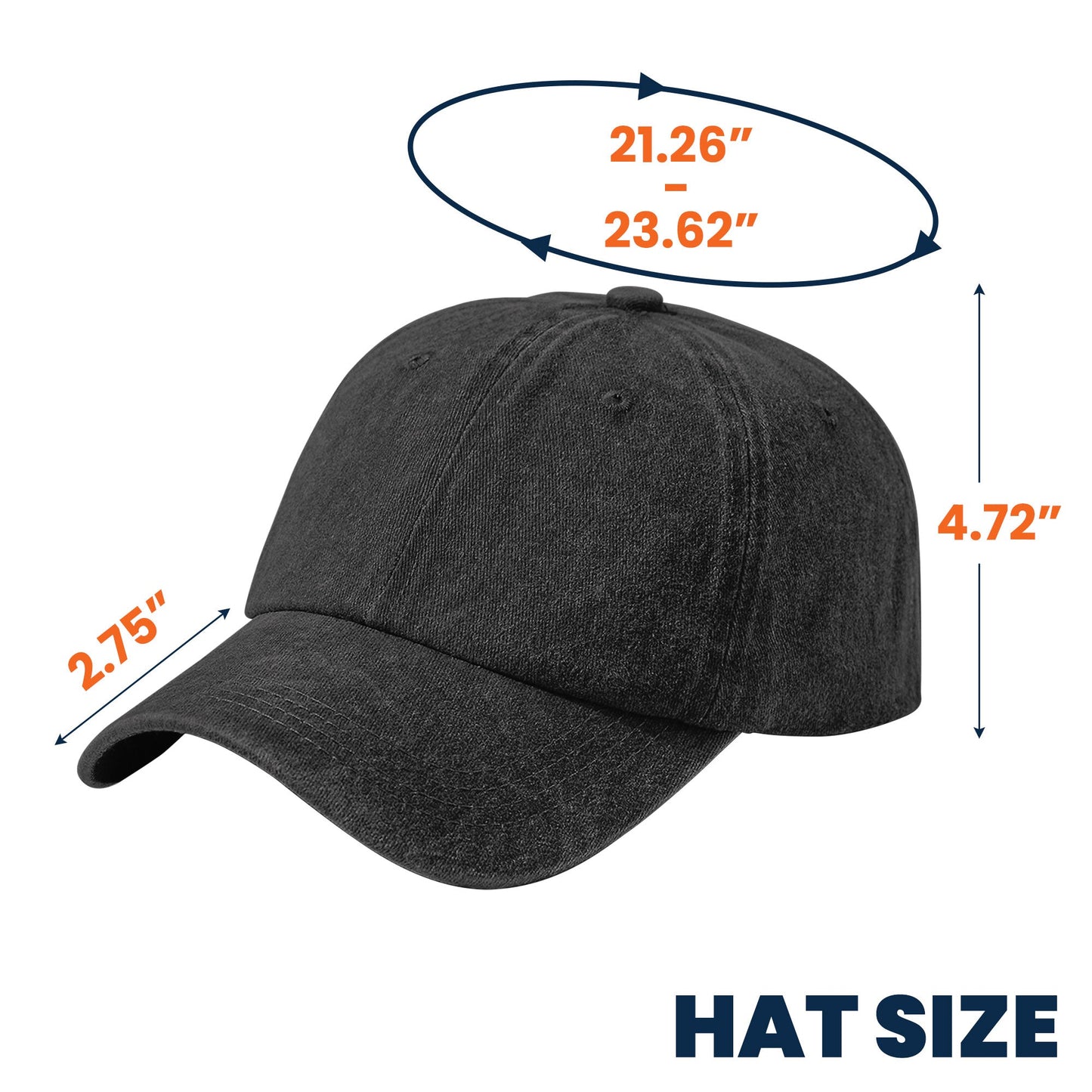 Papa Bear And His Cubs - Personalized Distressed Denim Cap