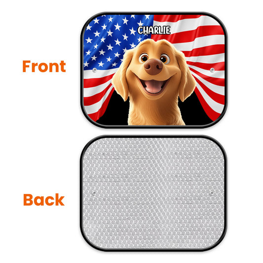 Peeking Dog - Custom Car Side Window Sun Shade