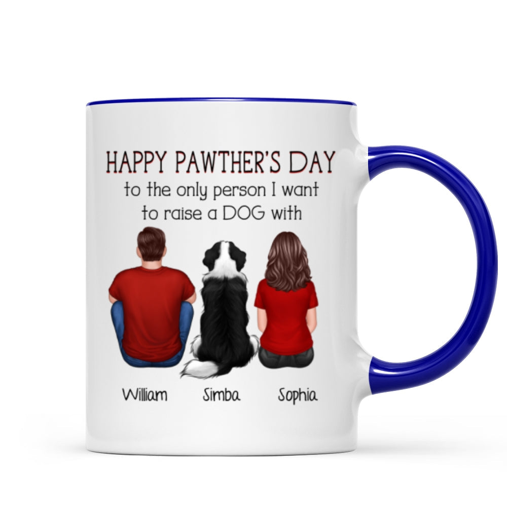 Happy Pawther‘s Day To The Person I Want To Raise A Dog Cat With Personalized Mug, Father‘s Day Gift For Dog Cat Dad