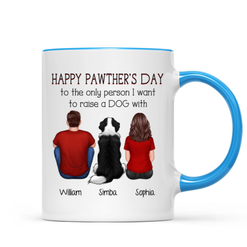Happy Pawther‘s Day To The Person I Want To Raise A Dog Cat With Personalized Mug, Father‘s Day Gift For Dog Cat Dad