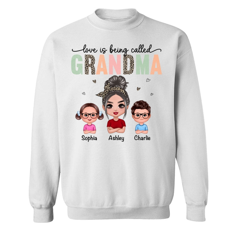 Colorful Leopard Love Is Being Called Grandma Personalized Shirt
