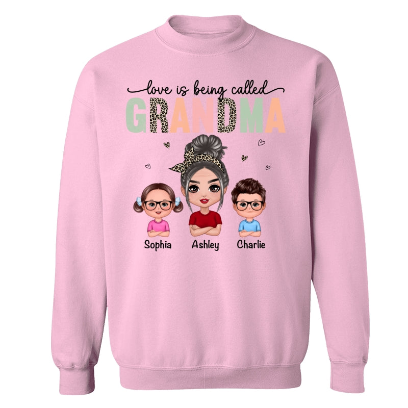 Colorful Leopard Love Is Being Called Grandma Personalized Shirt