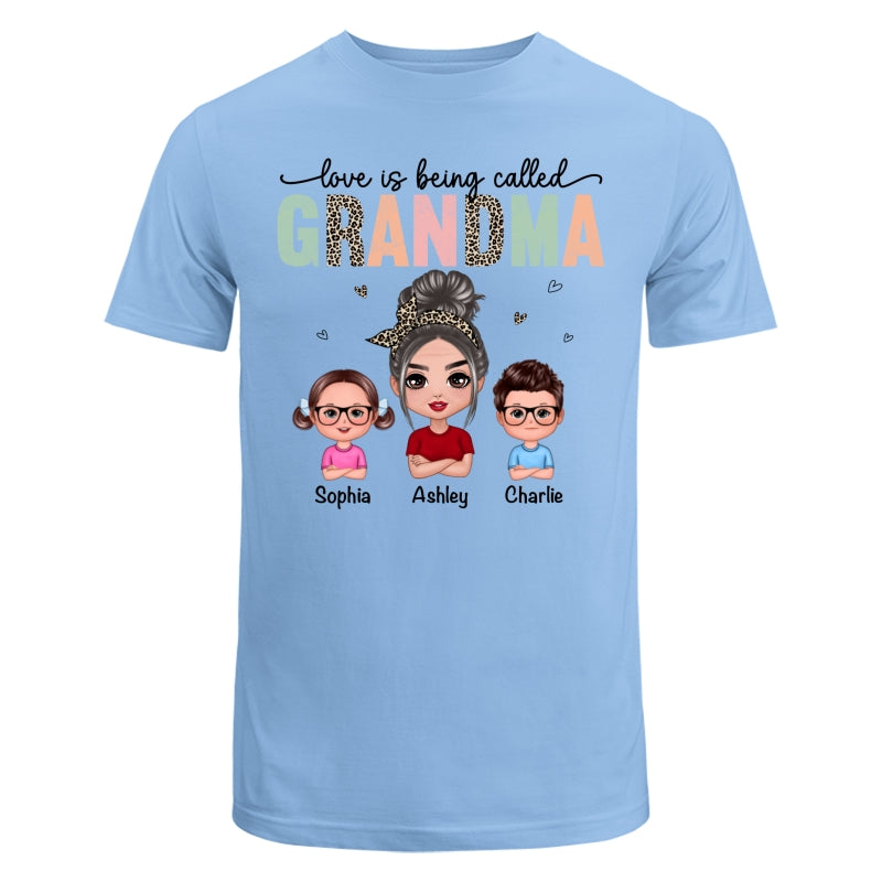 Colorful Leopard Love Is Being Called Grandma Personalized Shirt