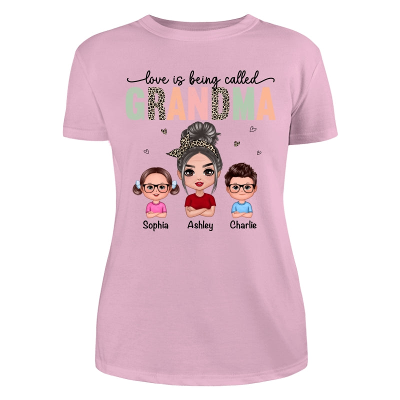 Colorful Leopard Love Is Being Called Grandma Personalized Shirt