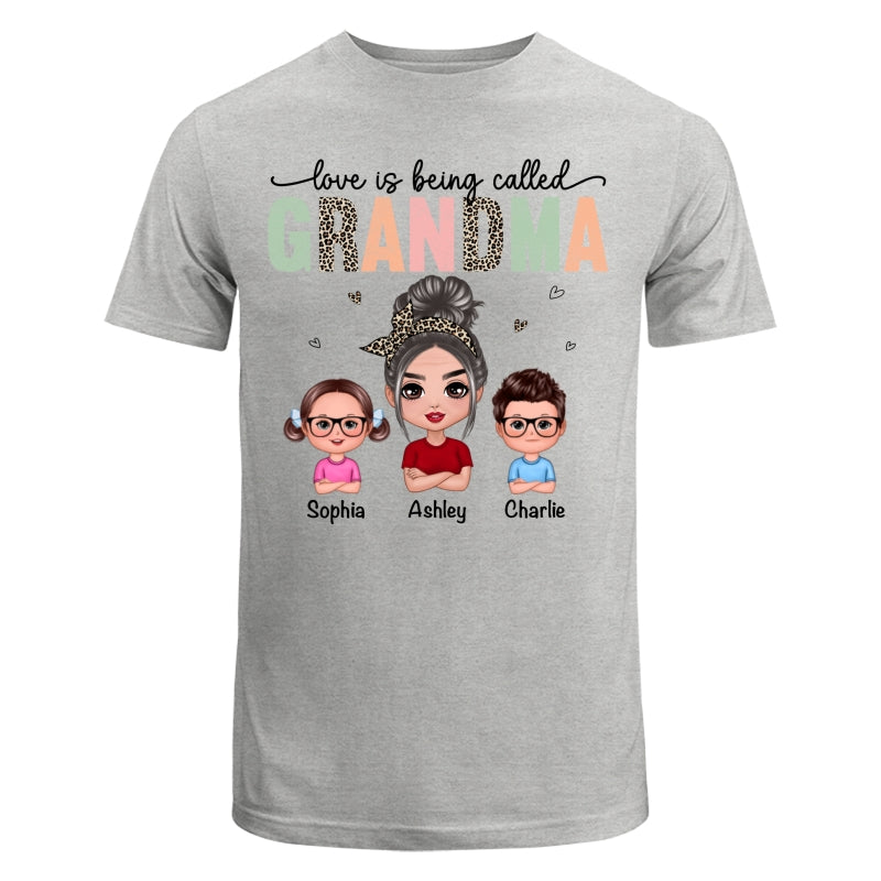 Colorful Leopard Love Is Being Called Grandma Personalized Shirt