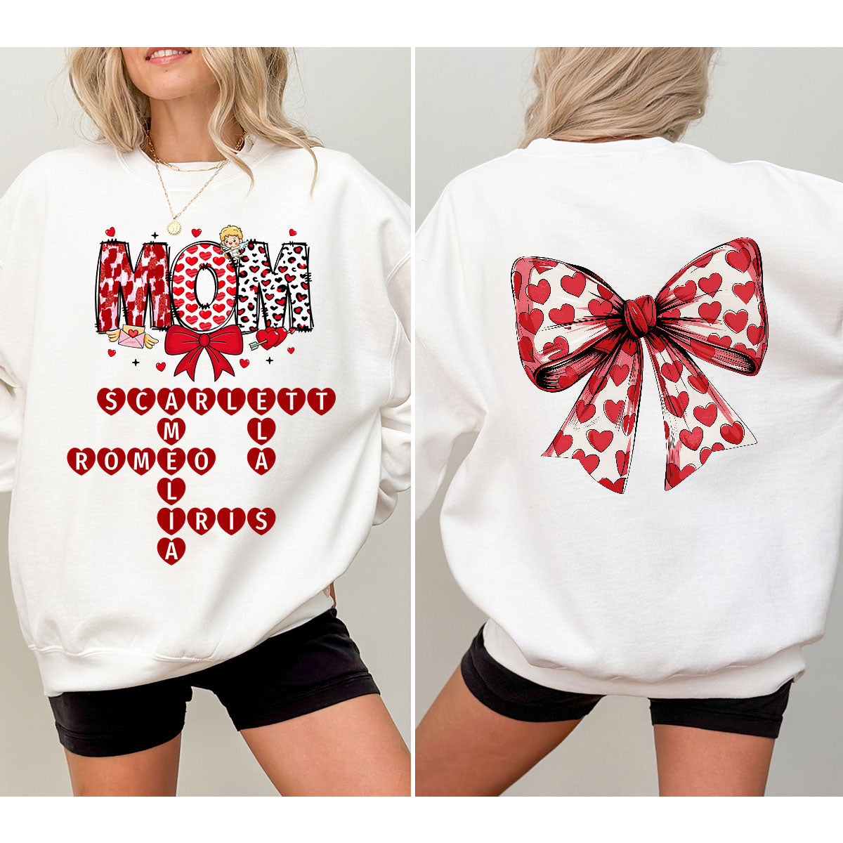 Grandma Nana Mimi Gift Personalized Double Sided Sweatshirt