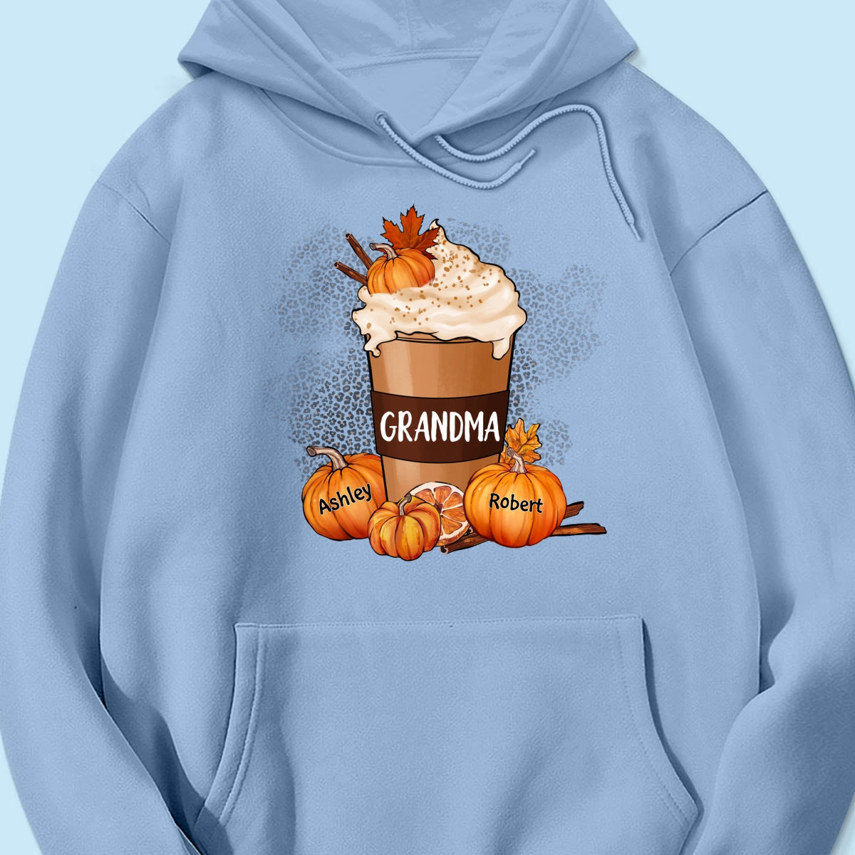 Grandma Mom Pumpkin Spice Latte Personalized Shirt