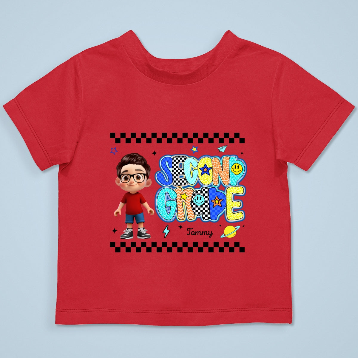 Preppy Back to School Shirt Pre-K to Fourth Grade for Kids, Boys, Girls, 1st Day of School