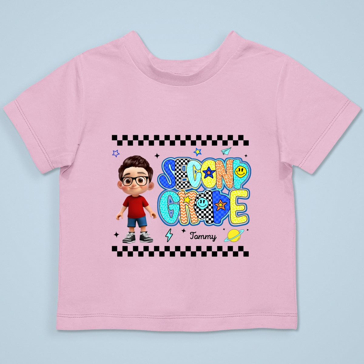 Preppy Back to School Shirt Pre-K to Fourth Grade for Kids, Boys, Girls, 1st Day of School