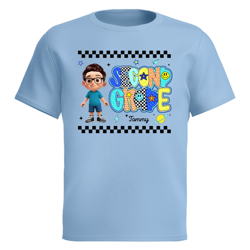 Preppy Back to School Shirt Pre-K to Fourth Grade for Kids, Boys, Girls, 1st Day of School