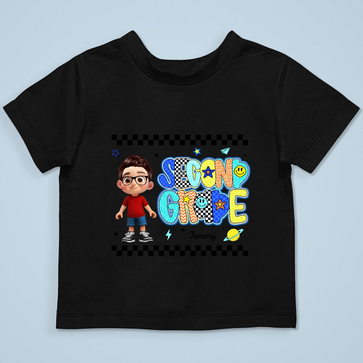 Preppy Back to School Shirt Pre-K to Fourth Grade for Kids, Boys, Girls, 1st Day of School