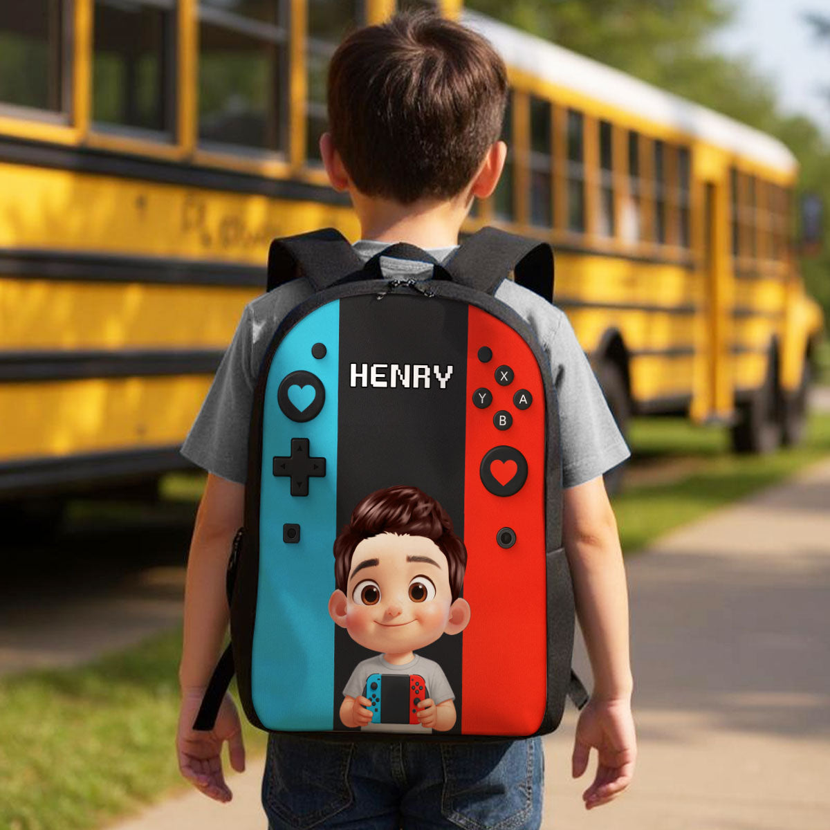 Gamer Design for Boys Girls - Personalized Backpack