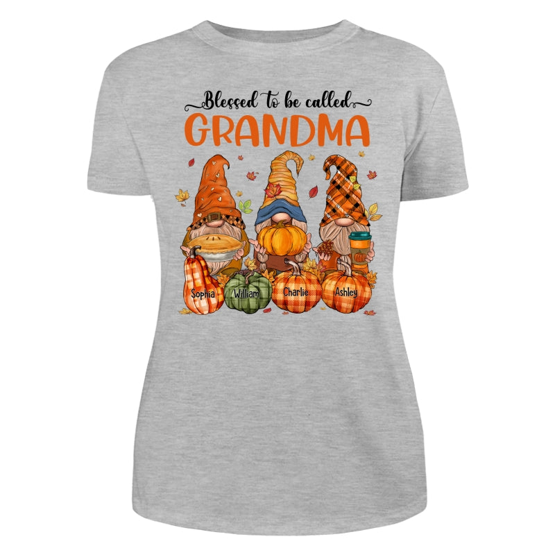 Fall Season Autumn Gnomes Pumpkins Personalized Shirt