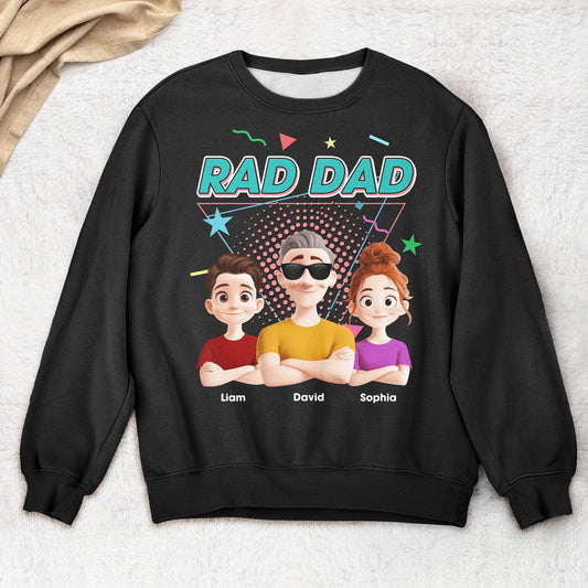 Father's Day Gifts, Rad Dad - Funny Cool Dad Gifts - Personalized Shirt