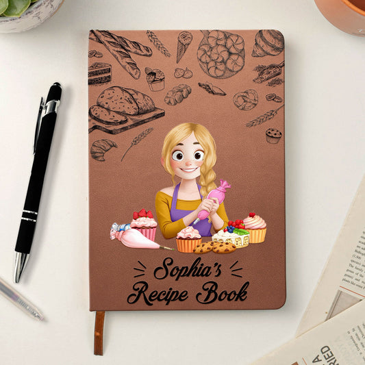 Recipe Book/ Kitchen Stories - Personalized Leather Journal