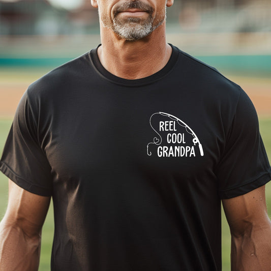 Father's Day Gifts, Reel Cool Grandpa - Personalized Shirt - Gift For Grandpa