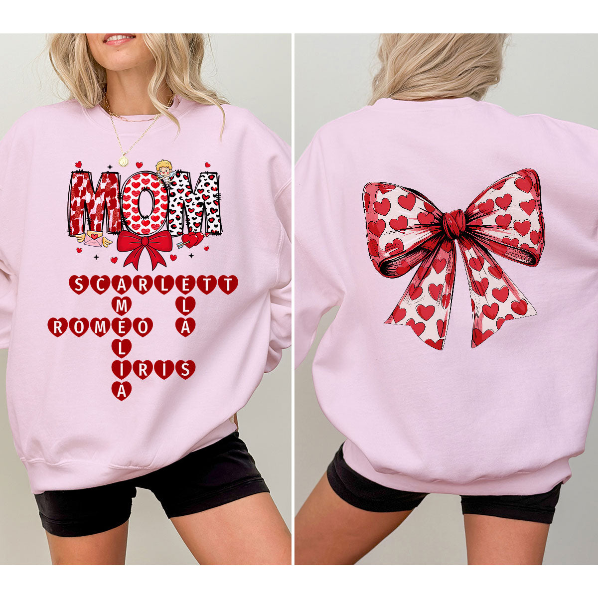 Grandma Nana Mimi Gift Personalized Double Sided Sweatshirt