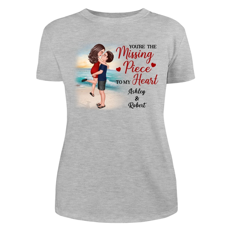 Couple Kissing On The Beach Personalized Shirt