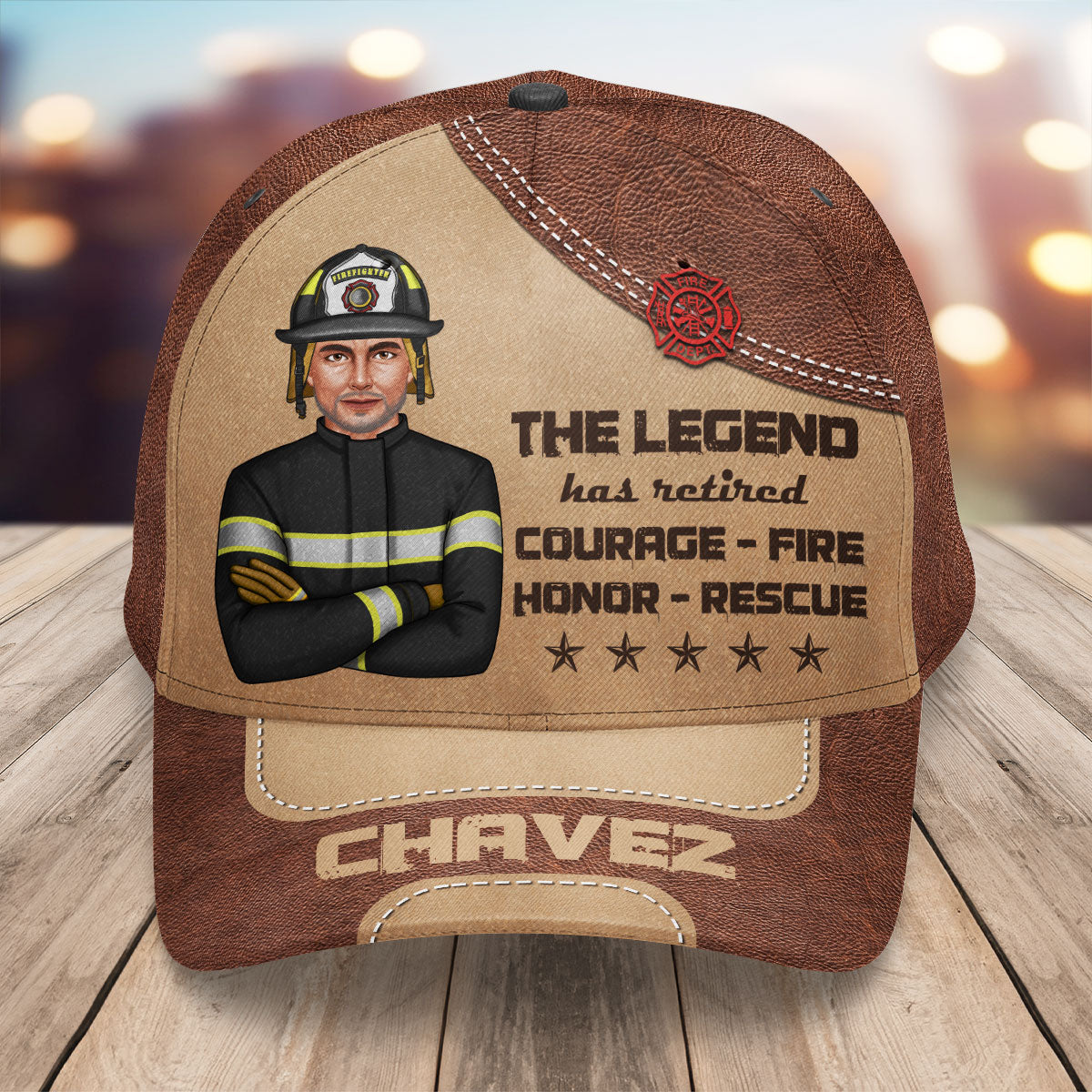The Legend Has Retired Firefighter Personalized Classic Cap