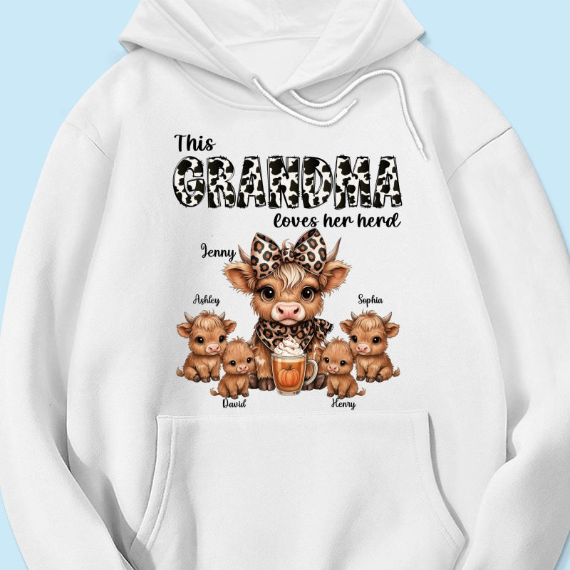 This Mama Grandma Loves Her Herds – Cozy Fall Vibe - Personalized Shirt