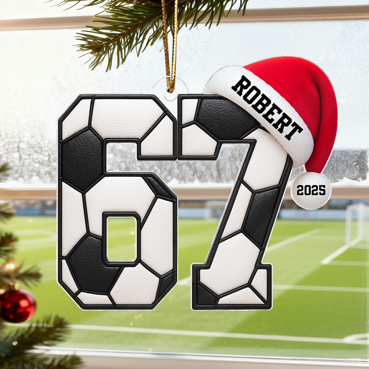 Funny Six Seven 67 Sports - Personalized Acrylic Ornament - Funny Teenager Christmas Gifts, Teen Slang