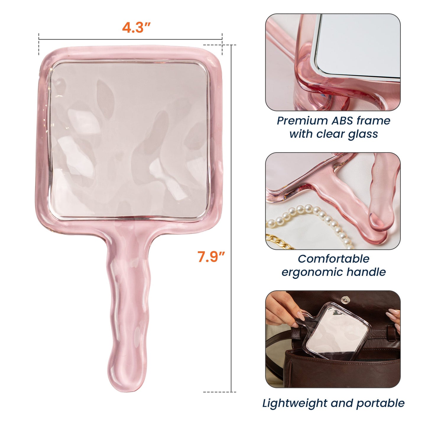 Thank You For Being My Unpaid Therapist Friendship Gifts - Personalized Handheld Mirror