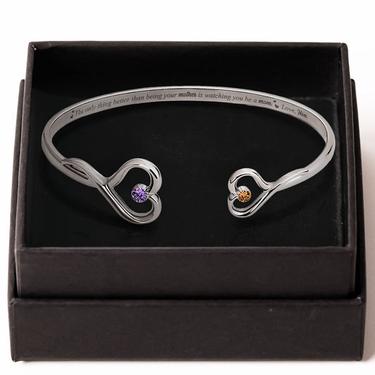 The Only Thing Better Than Being Your Mother - Personalized Heart Bracelet