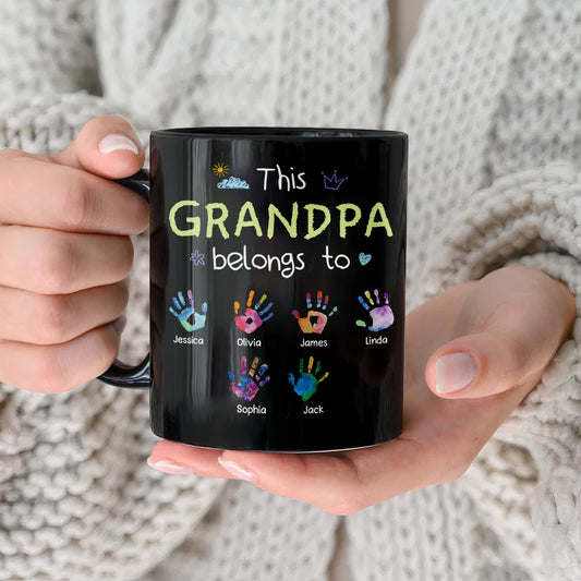 Father's Day Gifts, This Grandpa Belongs To - Personalized Mug