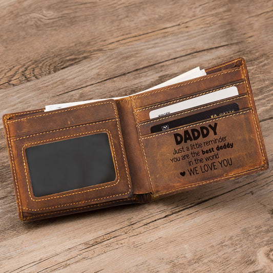 Father's Day Gifts, This Wallet Belongs To The Best Daddy, Papa - Personalized Leather Wallet