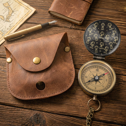 Father's Day Gifts, This Grandpa Belongs To - Personalized Compass