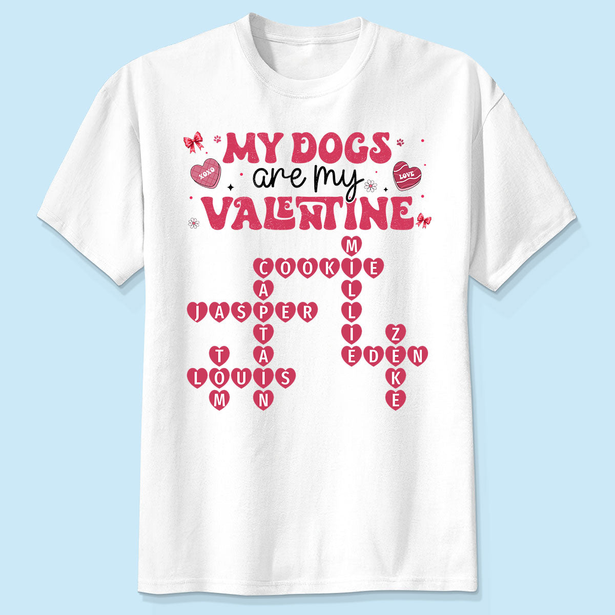 My Dogs Cats Are My Crossword Puzzle Art Gift For Pet Lover Personalized Shirt