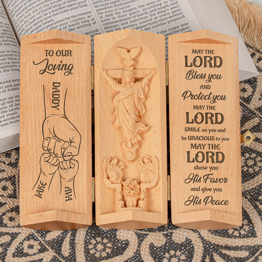 Father's Day Gifts, To My Loving Dad, Grandpa - Personalized Wooden Plaque