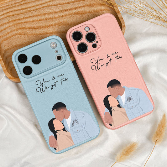 Turn Photo Into Faceless Art - For Couples, Him, Her, Matching Gifts - Personalized Phone Case