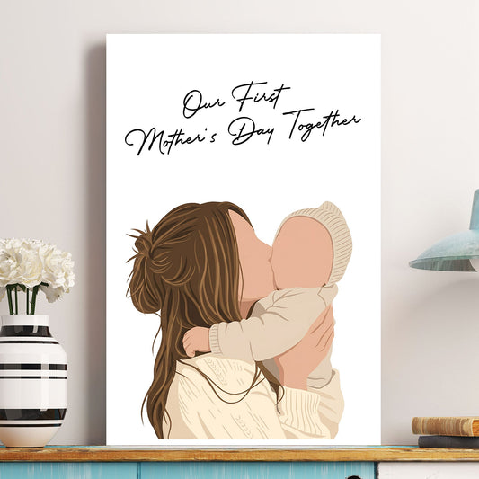 Turn Photo Into Faceless Art - Mother's Day Gift For Mom, Mum, Family - Personalized Poster