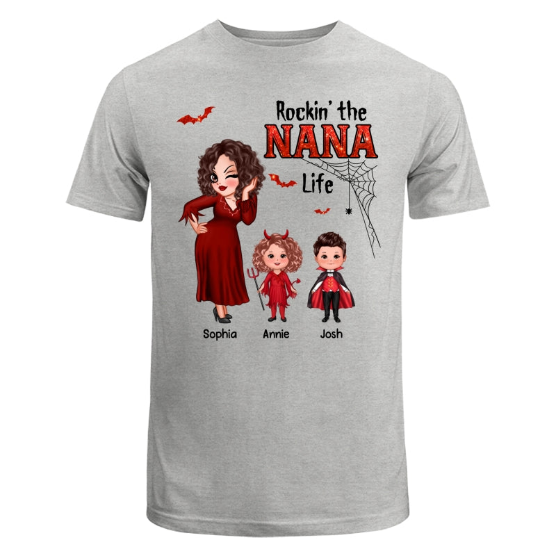 Pretty Grandma Mom Halloween Rockin‘ The Grandma Mom Life Shirt
