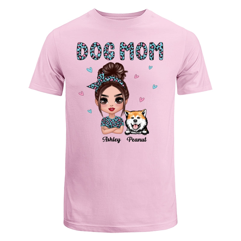 Colorful Leopard Pattern Doll Dog Mom Gift For Dog Lovers Personalized Shirt