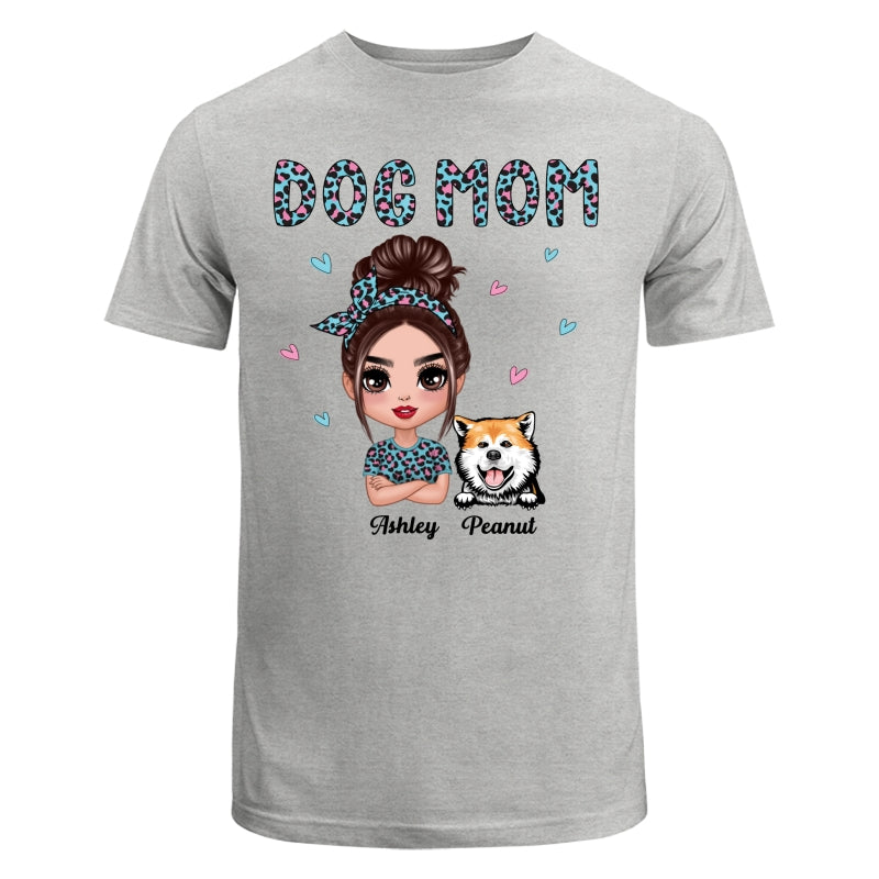 Colorful Leopard Pattern Doll Dog Mom Gift For Dog Lovers Personalized Shirt