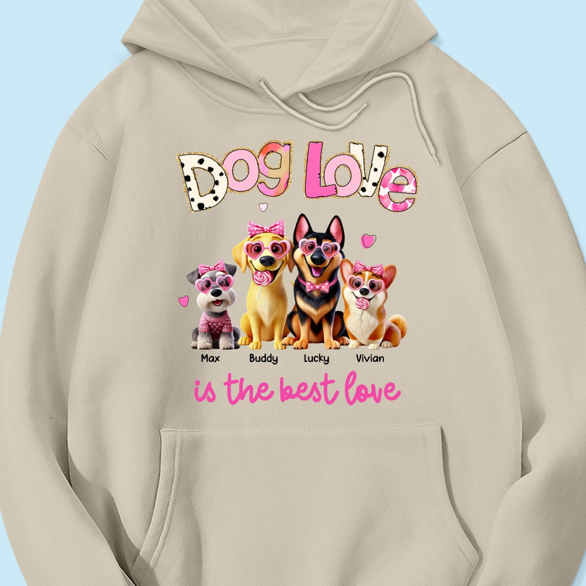 Dog Love Is The Best Love Personalized Shirt, Gift For Dog Mom
